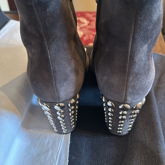 Sergio Rossi Scarpe Donna gray Suede boots - Picture 8 of 9